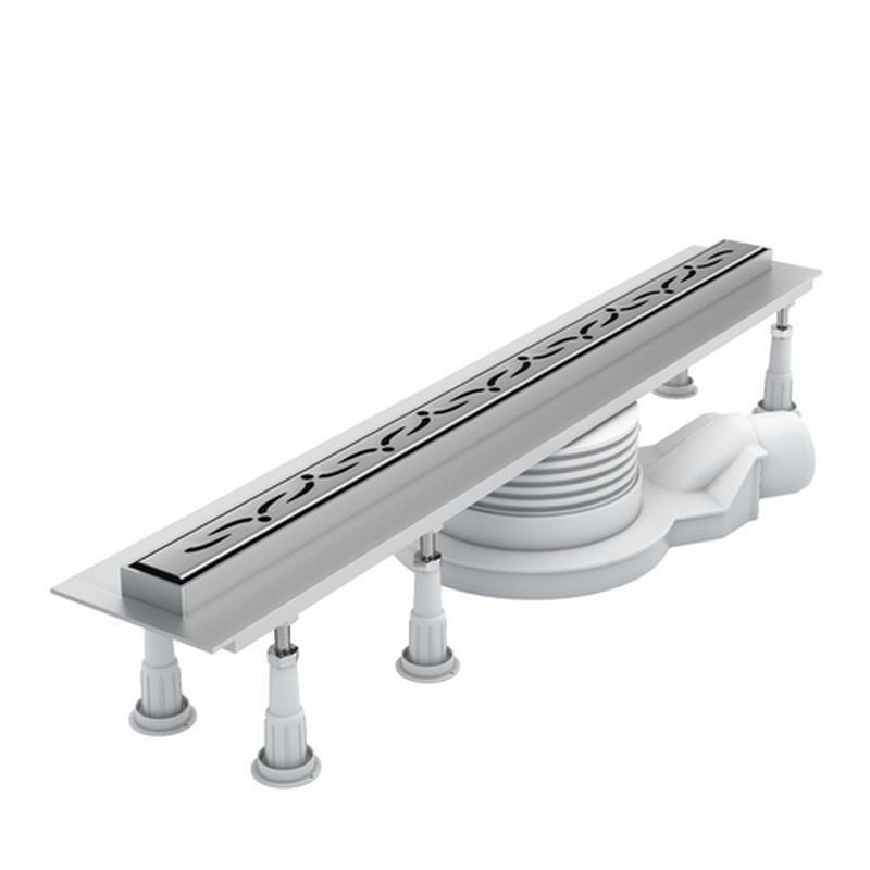 Odpływ liniowy Schedpol Standard SLIM LUX STAMP 90cm (OLSP90/SLX)