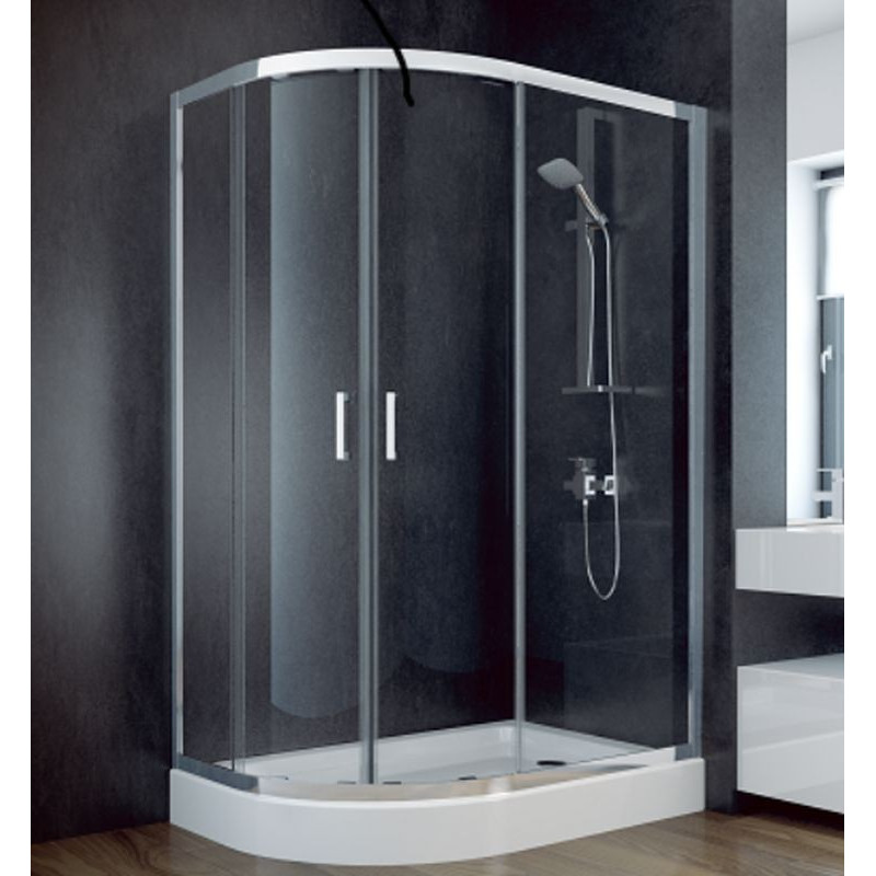 Kabina prysznicowa asymetryczna 120x90 Modern Besco (MA-129-190-G)