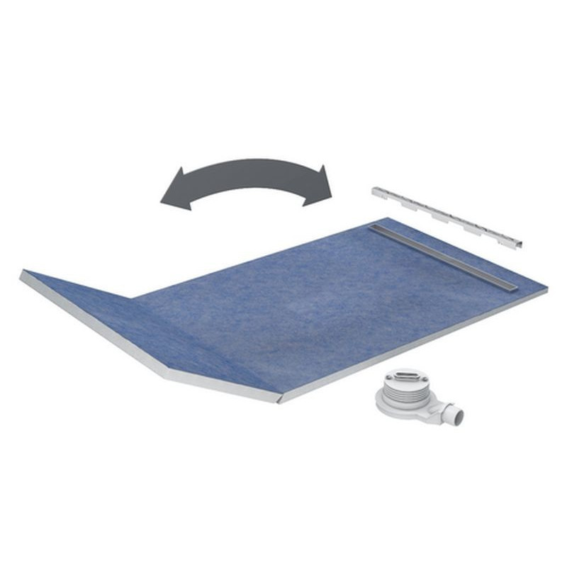 Odpływ liniowy Schedpol SLIM LUX Stabilsound 130+50x80 / odpływ 70cm PLATE (10.114/OLPL)