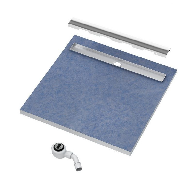 Odpływ liniowy Schedpol Stabilsound 90x90 / odpływ 80cm STEEL (10.022/OLSL)