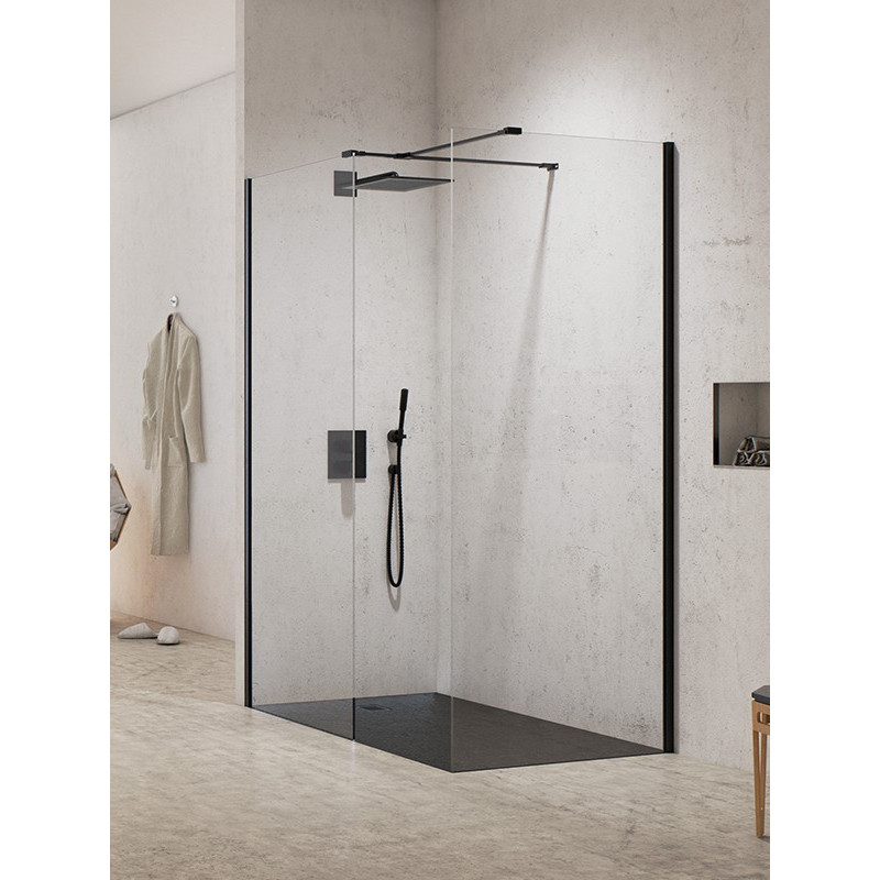 Kabina walk-in 150x100 New Modus Black New Trendy (EXK-1299)