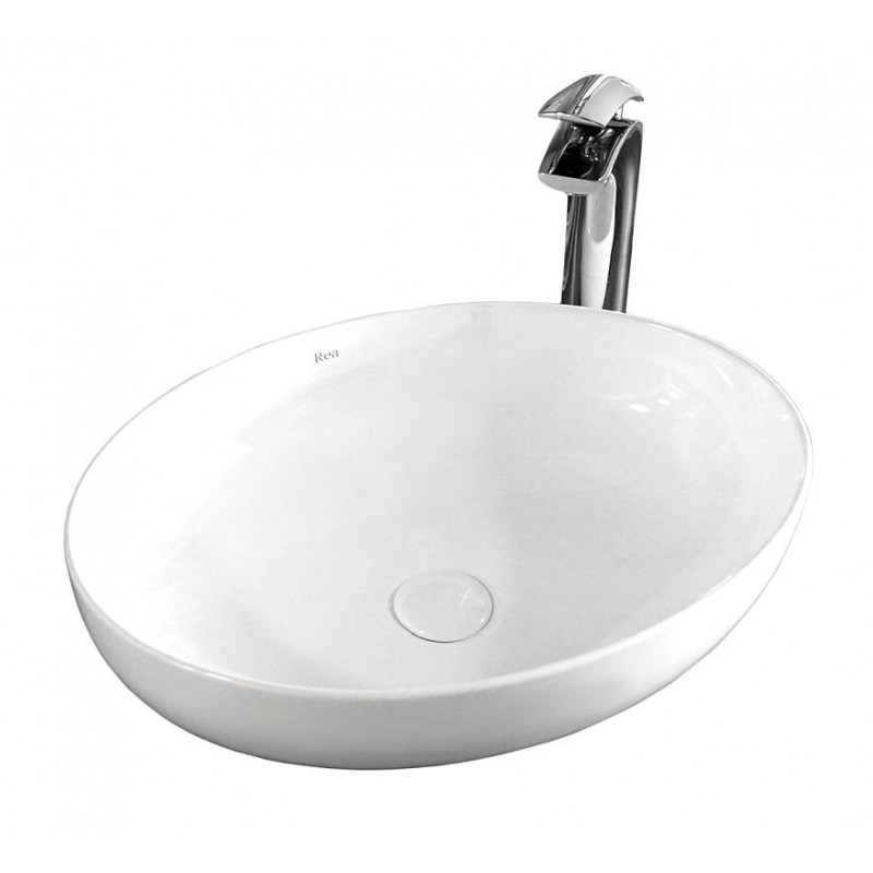 Umywalka ceramiczna nablatowa 51 Carola Slim Rea (REA-U8198)