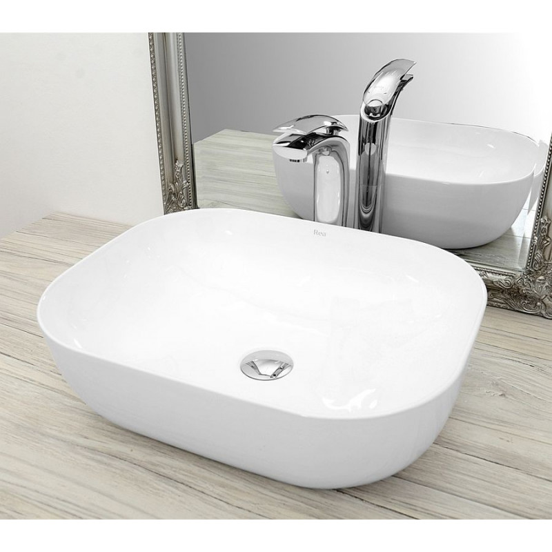 Umywalka ceramiczna 50 Mona Slim Rea (REA-U6300)