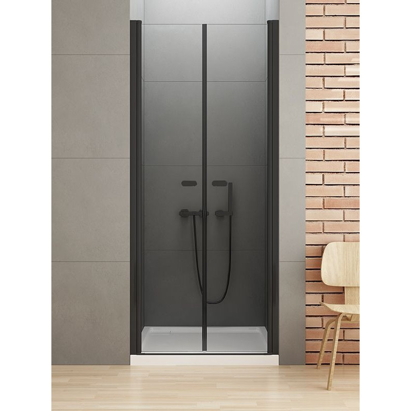 Drzwi wnękowe podwójne wahadłowe 90x195 New Soleo Black (D-0215A)
