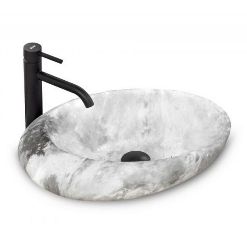 Umywalka nablatowa 48 Roxy C Stone L Grey  Rea (REA-U6651)