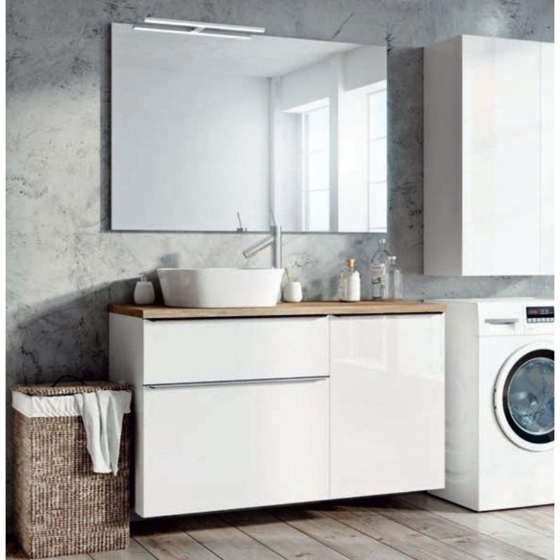 Zestaw szafek z blatem 140 Lofty White Elita (RE010900028060 + RE080500028060 + 167043)