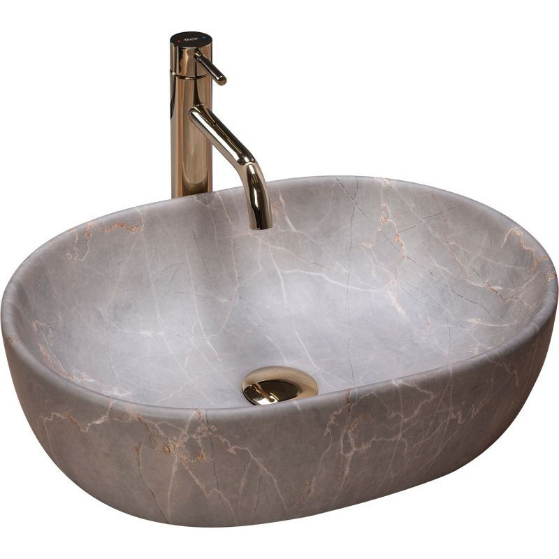 Umywalka nablatowa 50 Lara Beige Rea (REA-U9887)