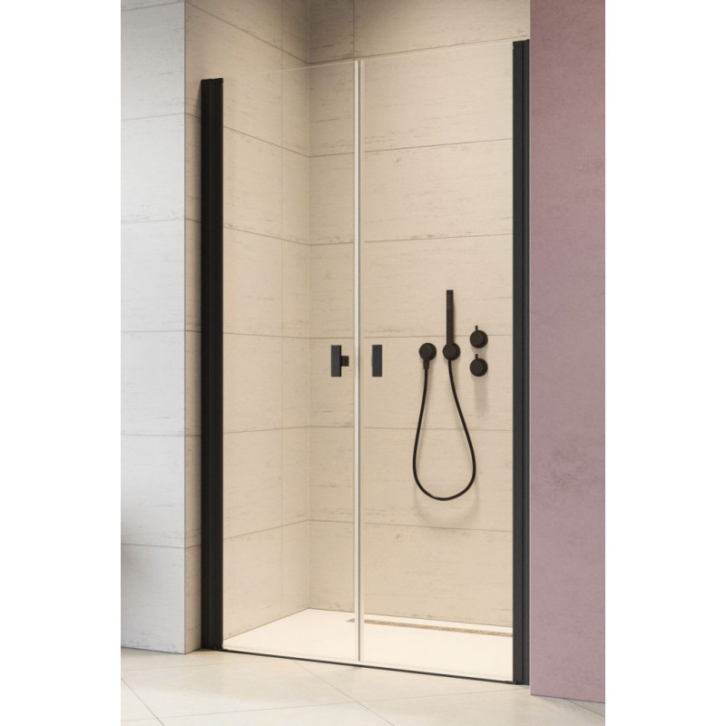 Drzwi prysznicowe 100 Nes 8 DWD Black Radaway (10077050-54-01L + 10077050-54-01R)