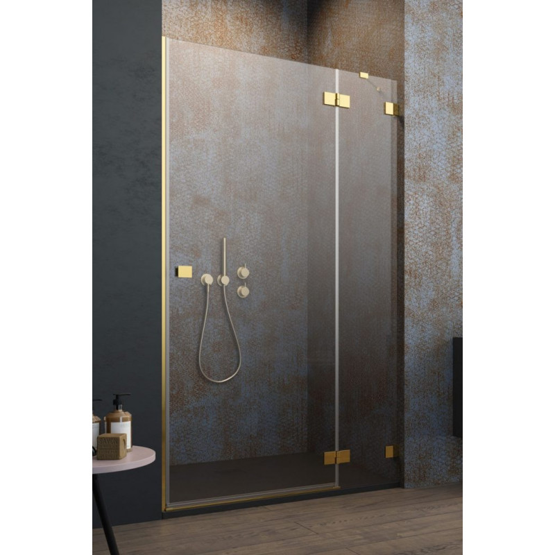 Drzwi prysznicowe 110 LEWE Essenza Pro DWJ Gold Radaway (10099110-09-01L)