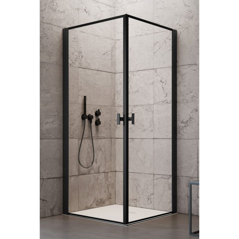Kabina prysznicowa 100x80 Nes KDD I Black Frame Radaway (10021100-54-56L + 10021080-54-56R)