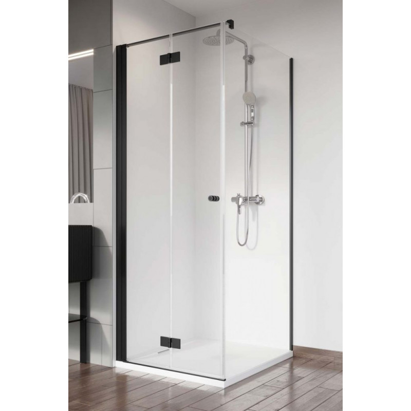 Kabina prysznicowa 100x80 Nes KDJ B Black Radaway (10025100-54-01L + 10039080-01-01)
