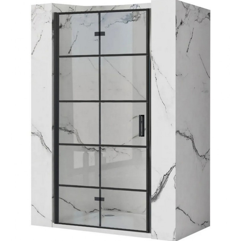 Drzwi prysznicowe 100 Molier Black Rea (REA-K6963 + REA-K6395)
