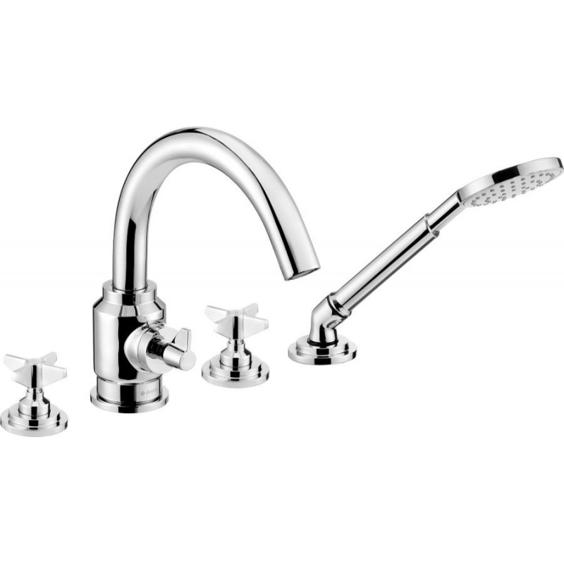 Temisto Bateria wannowa 4-otworowa z kompletem natryskowym Deante (BQT 014D)
