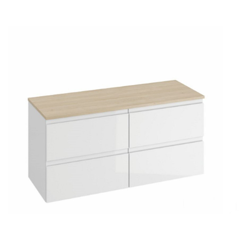 Zestaw szafek z blatem 118 biały Moduo Cersanit (K116-021 + K116-021 + S590-025)