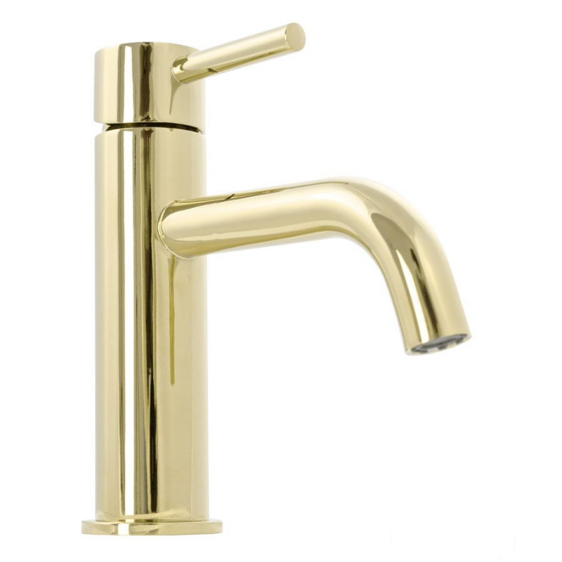 Bateria umywalkowa niska Lungo Light Gold Rea (REA-B4520)