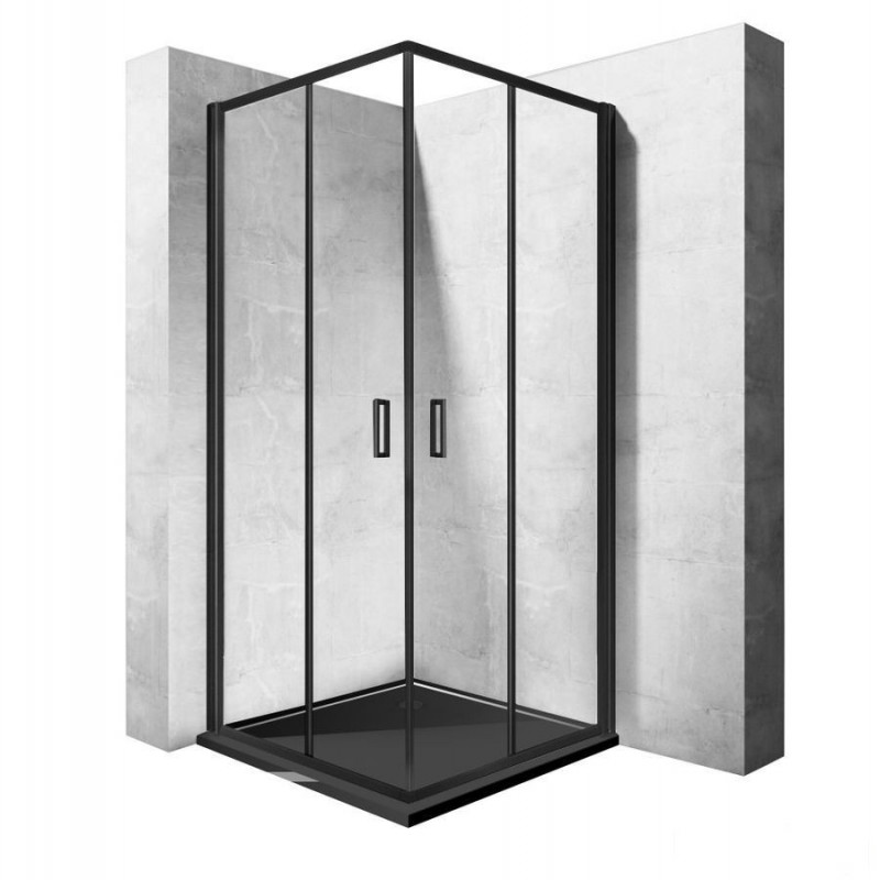 Kabina kwadratowa 90x90 Punto Black Rea (REA-K4801)