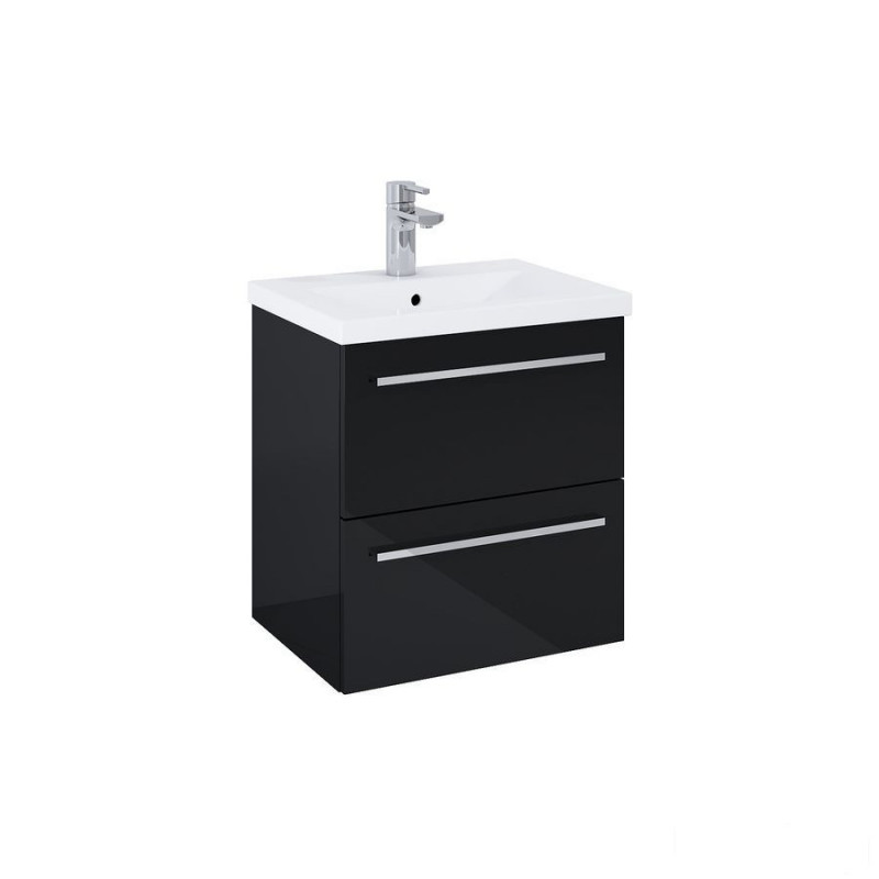 Szafka z umywalką 50 Kwadro Plus Black Elita (167649)
