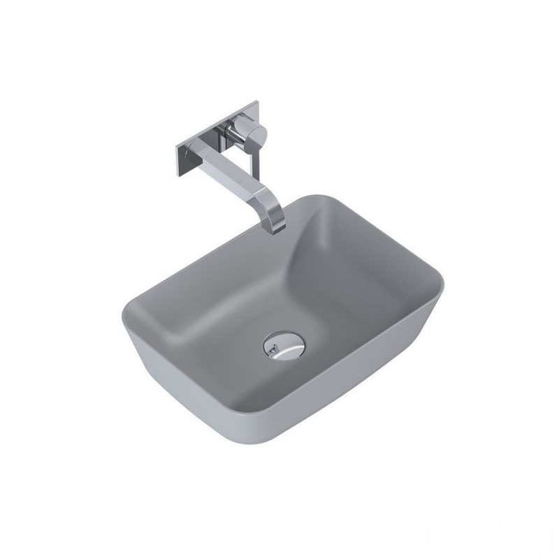 Umywalka nablatowa 45 light grey matt Reni Elita (145097)