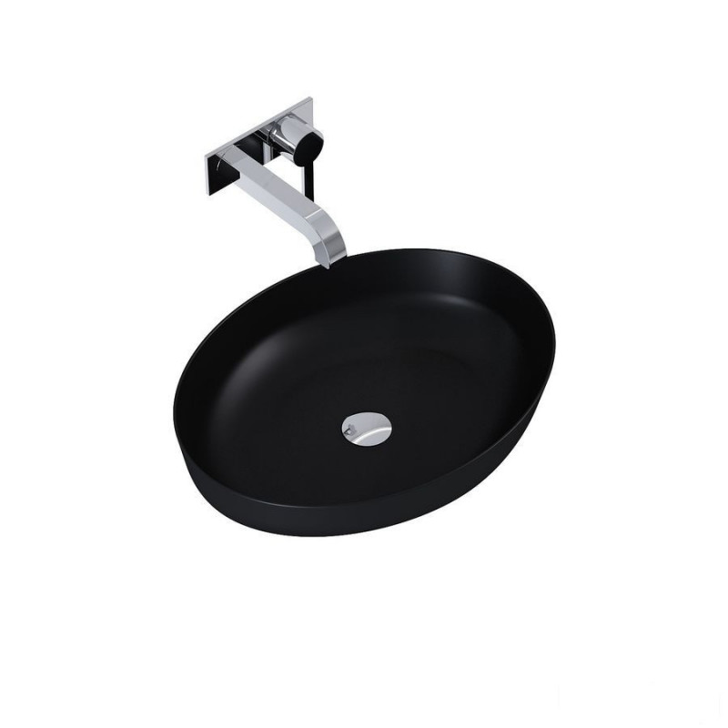 Umywalka nablatowa 52 black matt Rika Elita (RE040520087160)