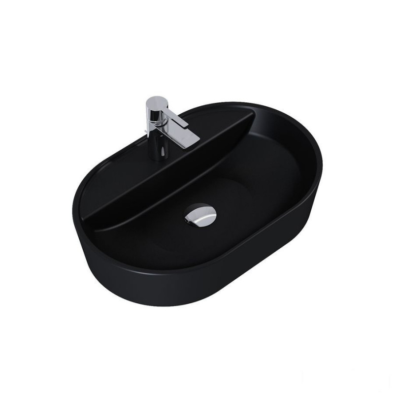 Umywalka nablatowa 62 black matt Babette Elita (RE040620017160)