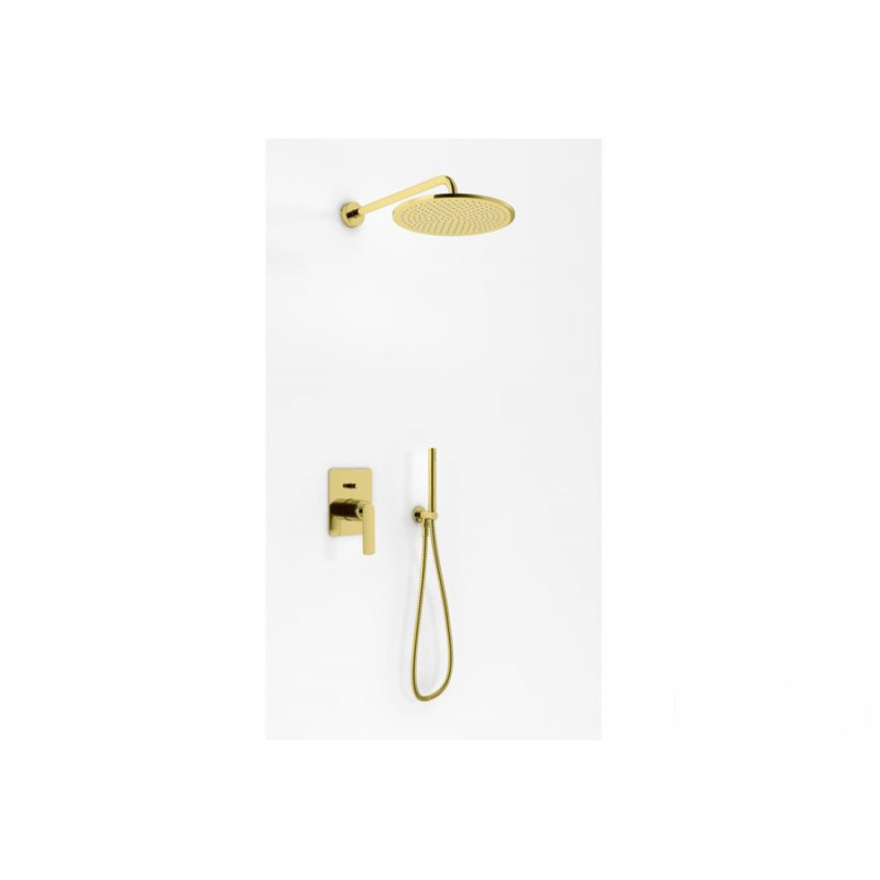Zestaw prysznicowy z deszczownicą 30cm Experience Gold Kohlman (QW210EGDR30)
