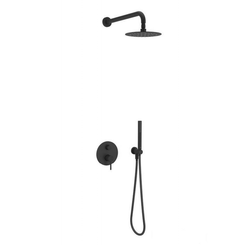 Zestaw prysznicowy podtynkowy czarny mat Pi Excellent (AREX.SET.1245BL)