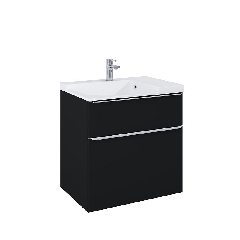 Szafka z umywalką 70 Lofty black matt Elita (RE010700027160 + RE040700108060)
