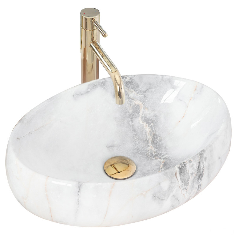 Umywalka ceramiczna 48 Linda Granit Rea (REA-U2514)