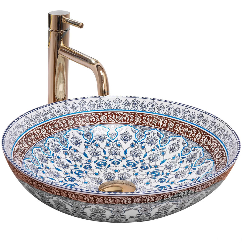 Umywalka nablatowa 40 Arte Blue Rea (REA-U0267)