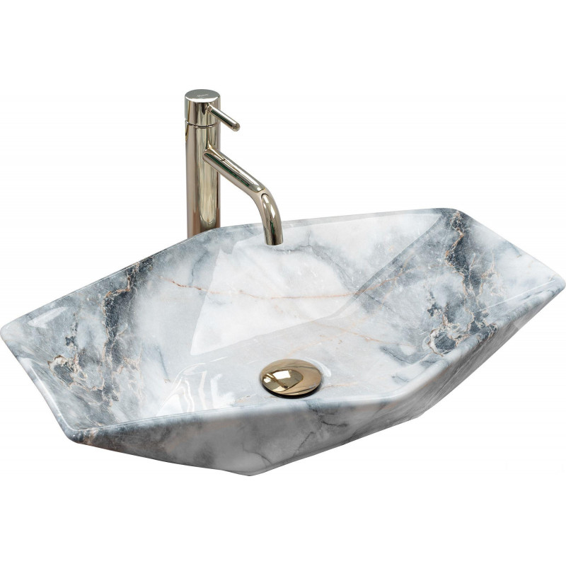 Umywalka nablatowa 57 Vegas Granit Shiny Rea (REA-U5602)