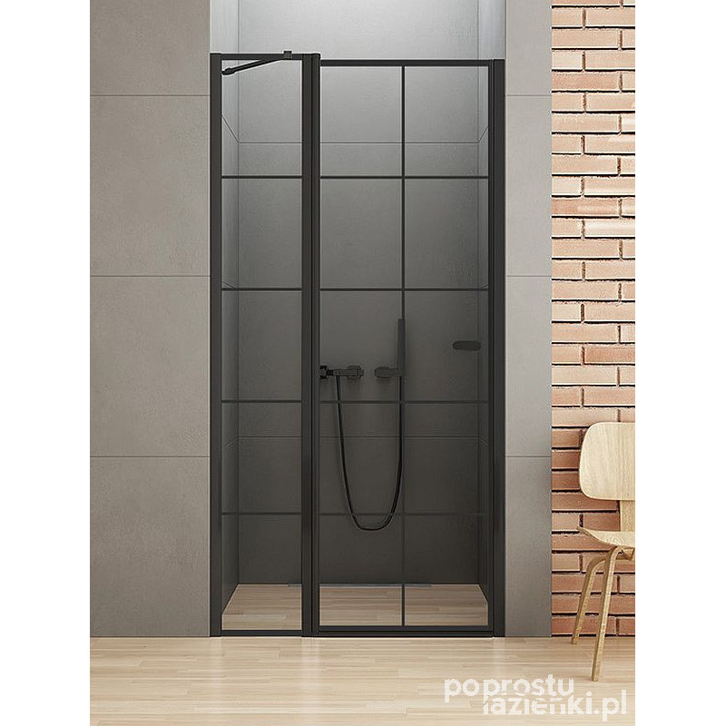 Drzwi wnękowe pojedyncze otwierane 90x195 New Soleo Black New Trendy (D-0279A)