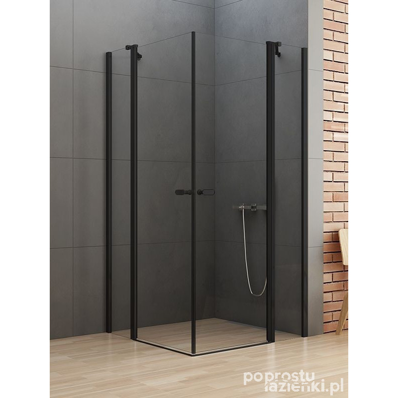 Kabina kwadratowa 90x110 New Soleo Black New Trendy (K-0761)