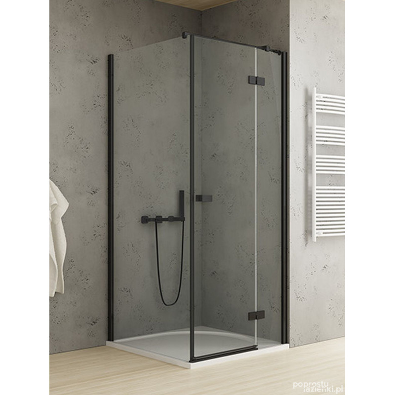 Kabina prysznicowa 90x80 Reflexa Black New Trendy (EXK-4927)