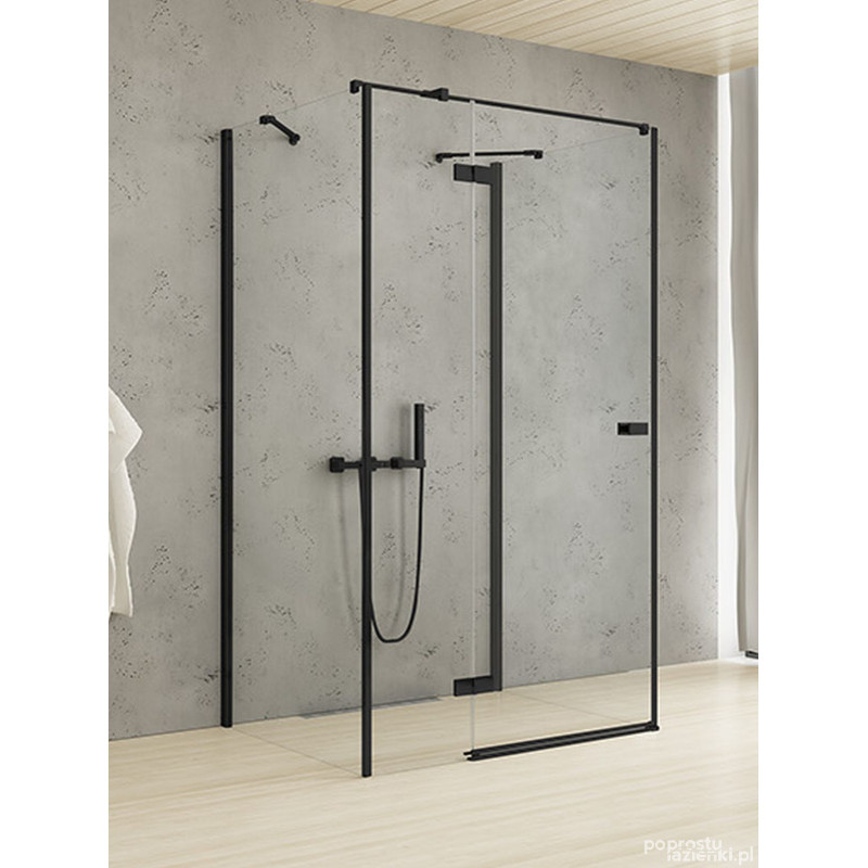 Kabina przyścienna 100x110 Reflexa Black New Trendy (EXK-1375)