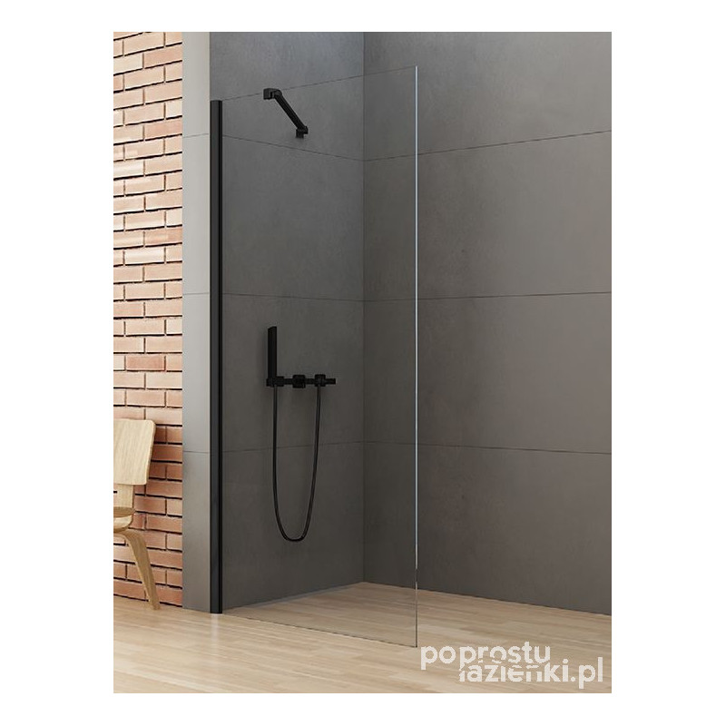 Kabina walk-in 100x195 New Soleo Black New Trendy (K-0770-WP)