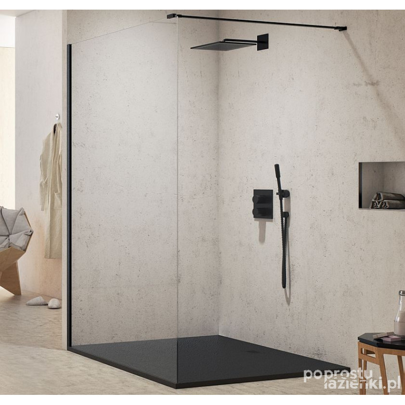Kabina walk-in 160 New Modus Black New Trendy (EXK-1923)