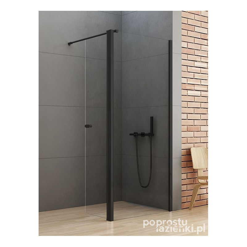 Kabina walk-in 50x195 New Soleo Black New Trendy (K-0773)