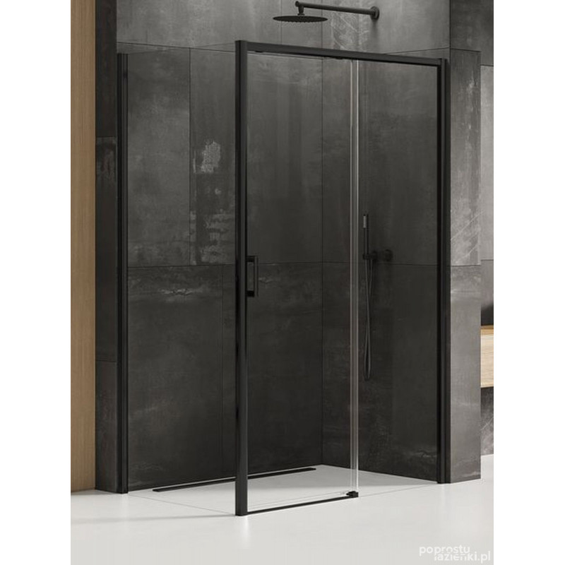 Kabina prostokątna 110x90 Prime Black New Trendy (D-0319A/D-0129B)