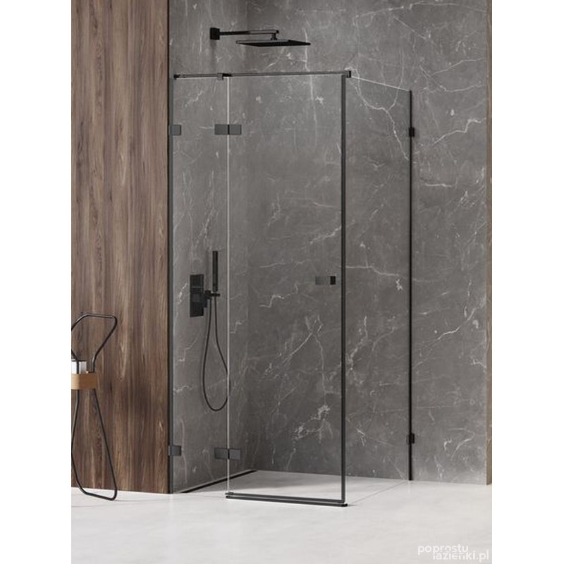 Kabina prostokątna 120x110 Avexa Black New Trendy (EXK-1604)