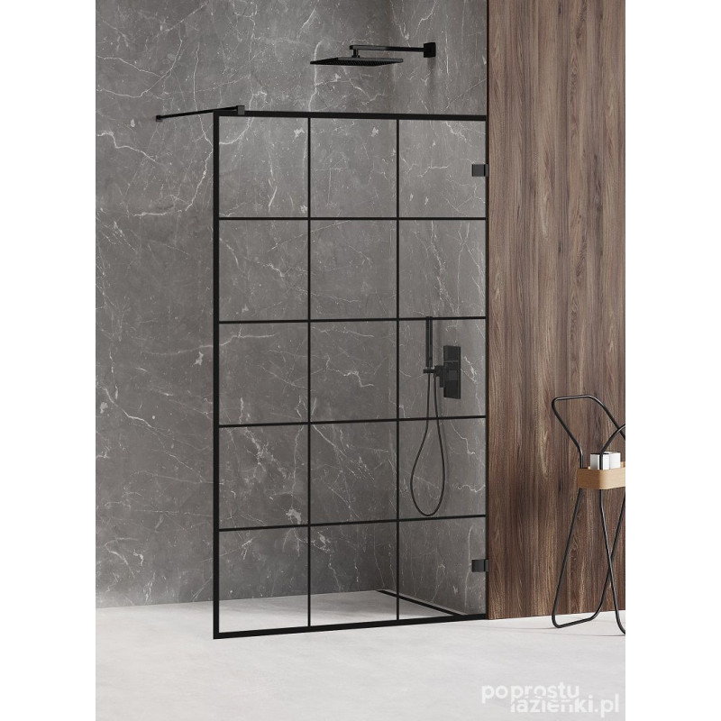 Kabina walk-in 80 Avexa  Black New Trendy (EXK-2021)
