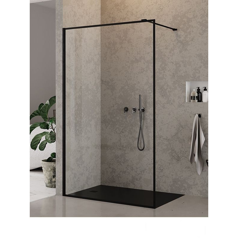 Kabina walk-in z ramką 50 New Modus Black New Trendy (EXK-1924)