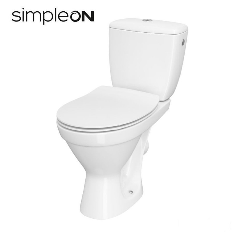 Kompakt WC Cersania SimpleOn + deska SLIM duroplastowa wolnoopadająca Cersanit (K11-2338)