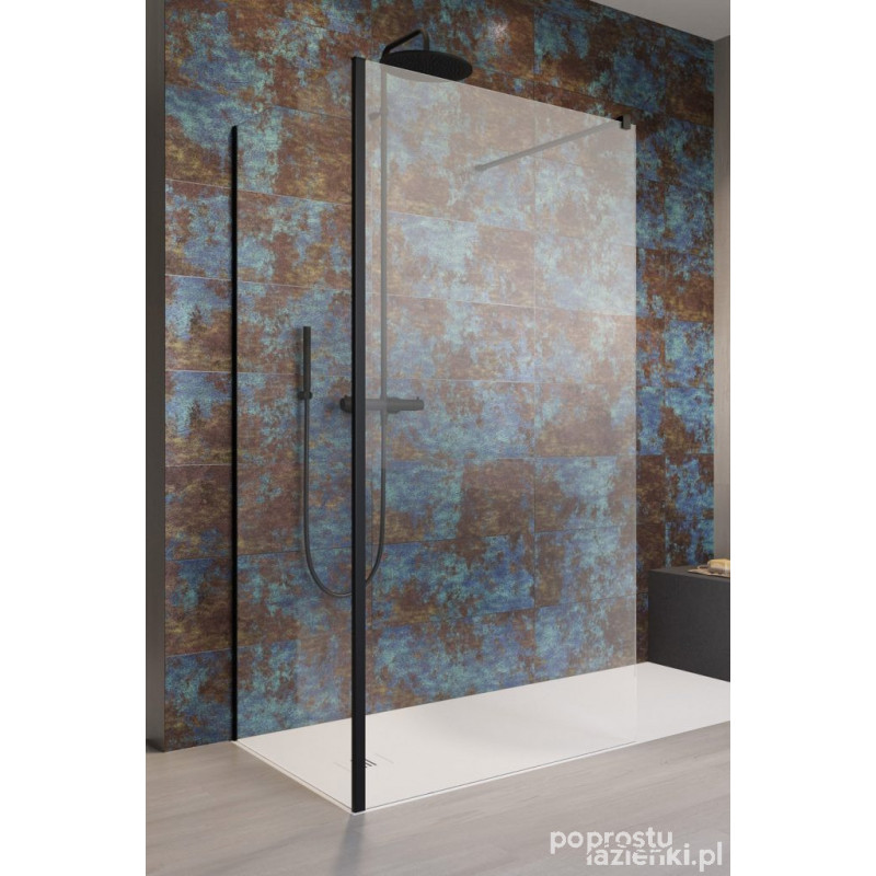 Kabina Walk-in 120x85 Modo New Black IV Radaway (389624-54-01+389085-54-01)