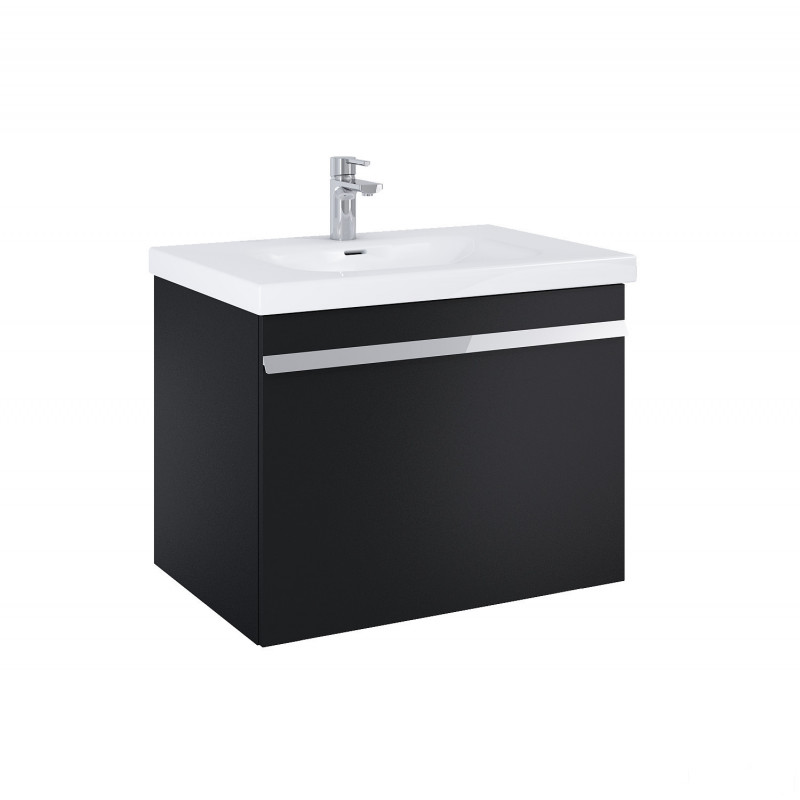 Szafka z umywalką 70 Moody black matt Elita (RE010700037160 + RE040700108060)