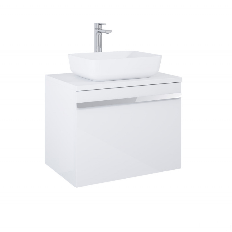 Szafka z umywalką nablatową 70 Moody White Elita (RE010700038060 + RE050700028060 + RE040500058060)