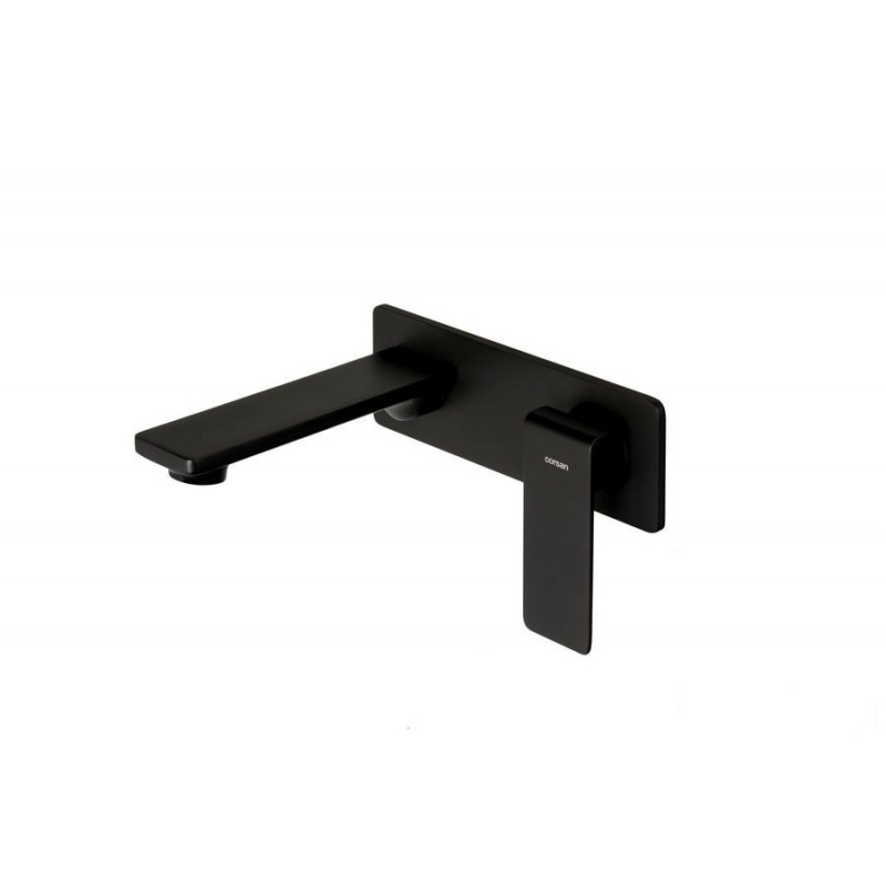 Bateria umywalkowa podtynkowa Trino czarna Corsan (CMB7115BL)