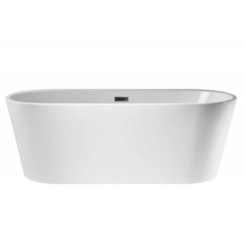Wanna wolnostojąca E026 Salina 160 cm z wykończeniem czarnym Corsan (648790)