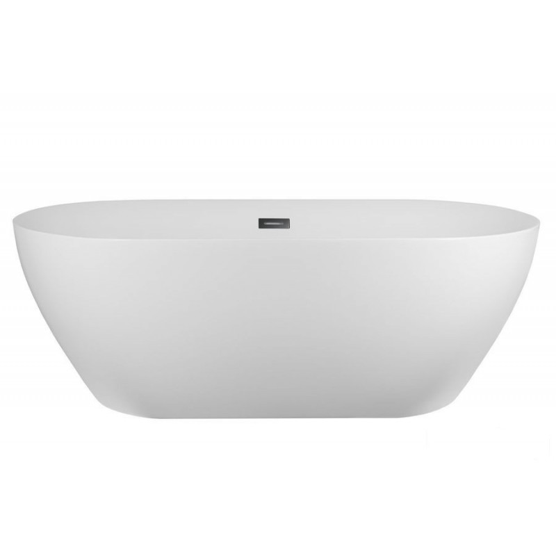 Wanna wolnostojąca E041 Olvena 170 cm z wykończeniem czarnym Corsan (648998)