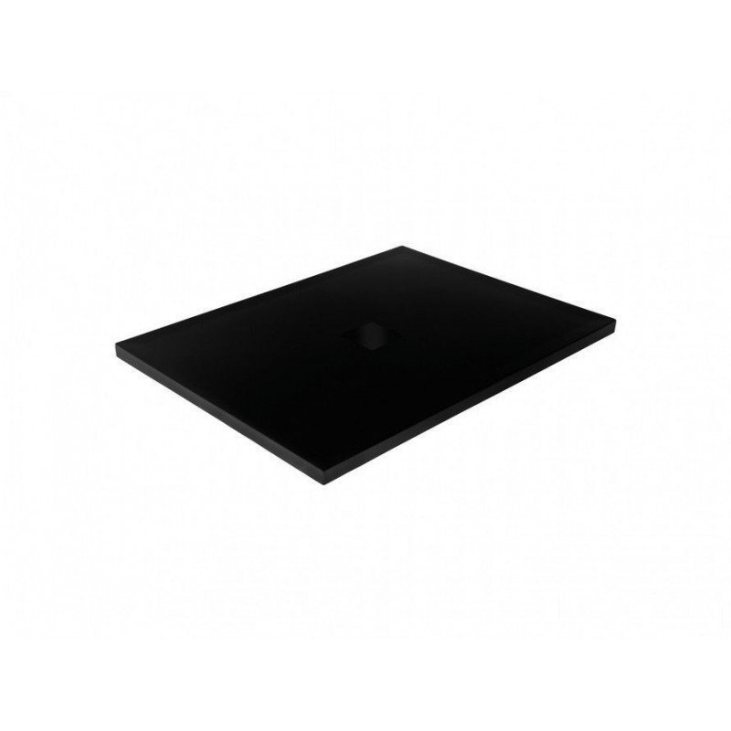 Brodzik prostokątny Nox Ultraslim Black 110x90 Besco (BMN110-90-CC)