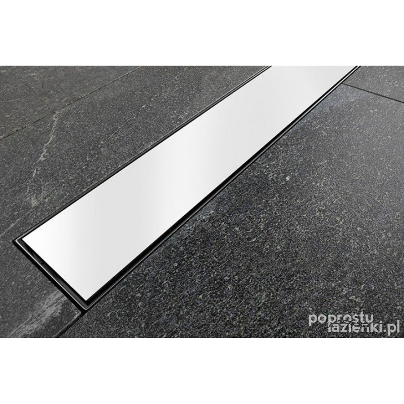 Odpływ liniowy 80 z rusztem Virgo White Besco (OL-80-VW)